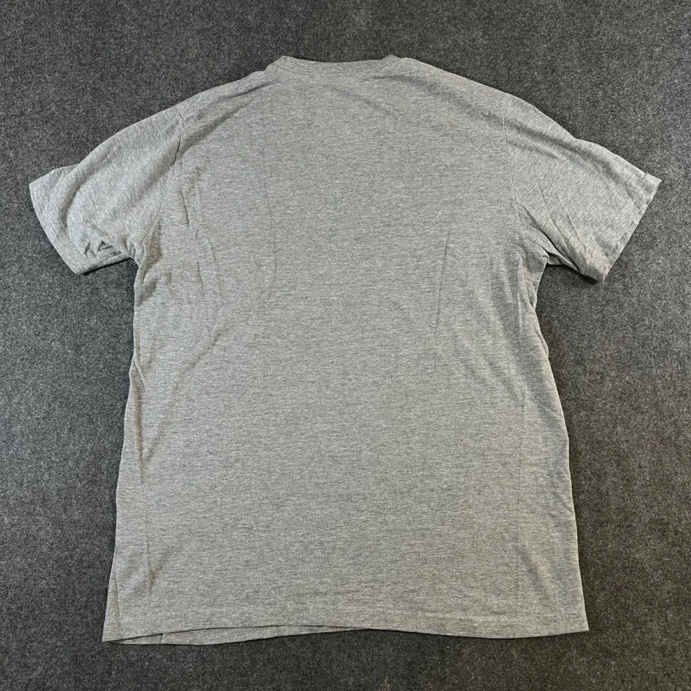 Nike Mens Gray Regular Fit Short Sleeve Crew Neck T-Shirt Swoosh Logo Large